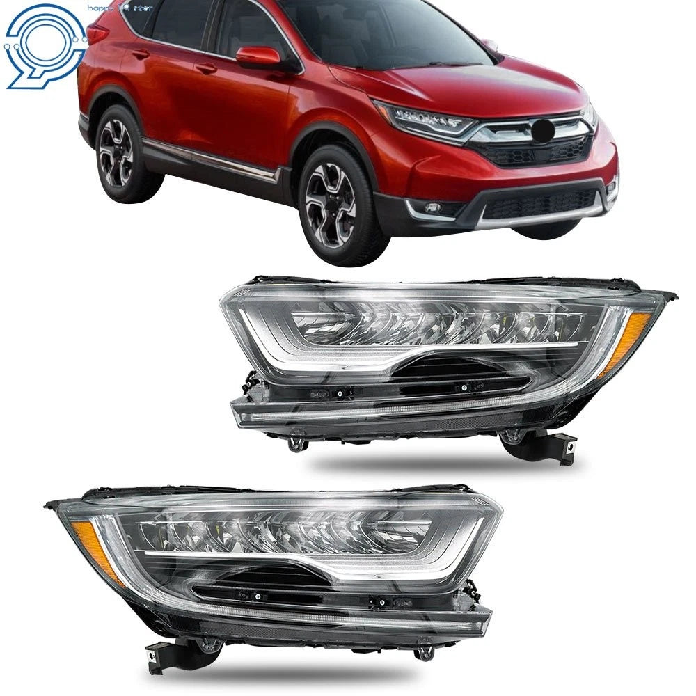 Full LED Headlight Pair for Honda CR-V Hybrid/Touring (2017–2022)