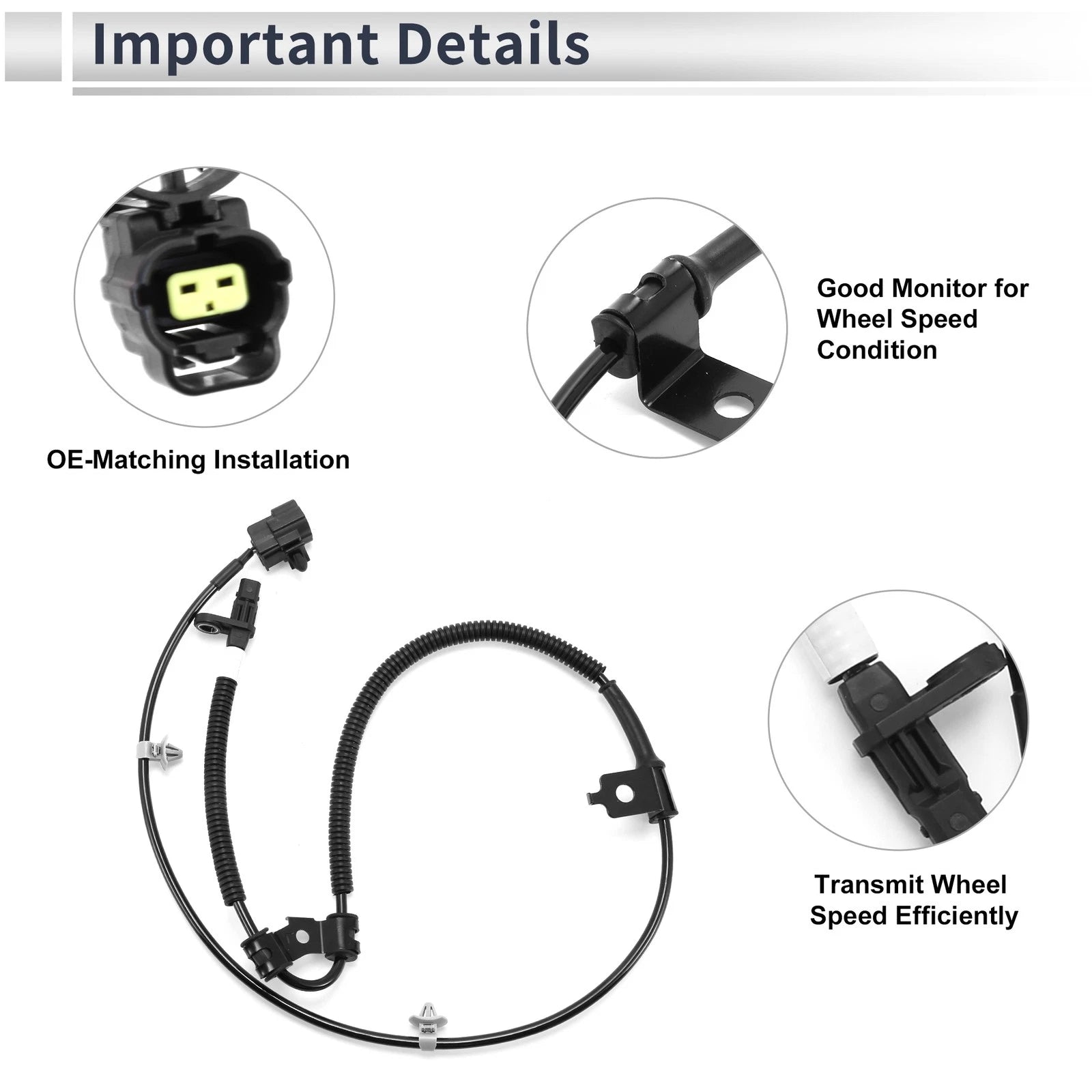 ABS Wheel Speed Sensor No. 956704D000 for Hyundai Entourage (2007–2009)