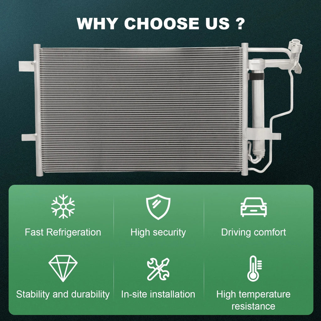 Aluminum AC Condenser for Mazda 3 (2010–2013)