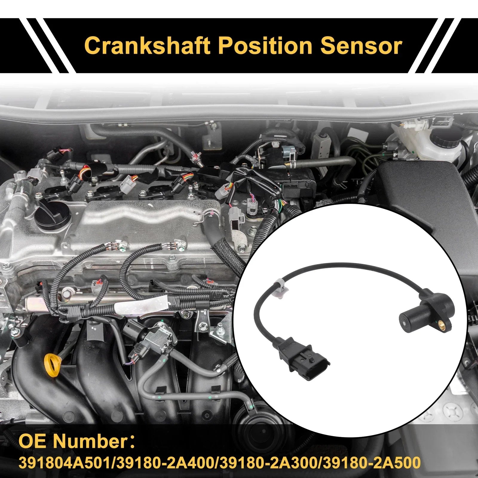 Crankshaft Position Sensor for Hyundai i10 1.1 CRDi (2008-2011)