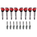Set of 8 Ignition Coils & NGK Ruthenium HX Spark Plugs for Audi R8 (2007–2015)
