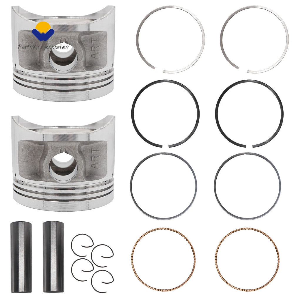 2X Crankshaft Engine Piston for Yamaha XV750 (1981–1983, 1988–1997)