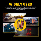 LED Side Marker Clearance Lights for Trailer Truck RV (Waterproof)