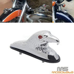 Motorcycle Front Fender Eagle Head Ornament for Harley Davidson, Suzuki
