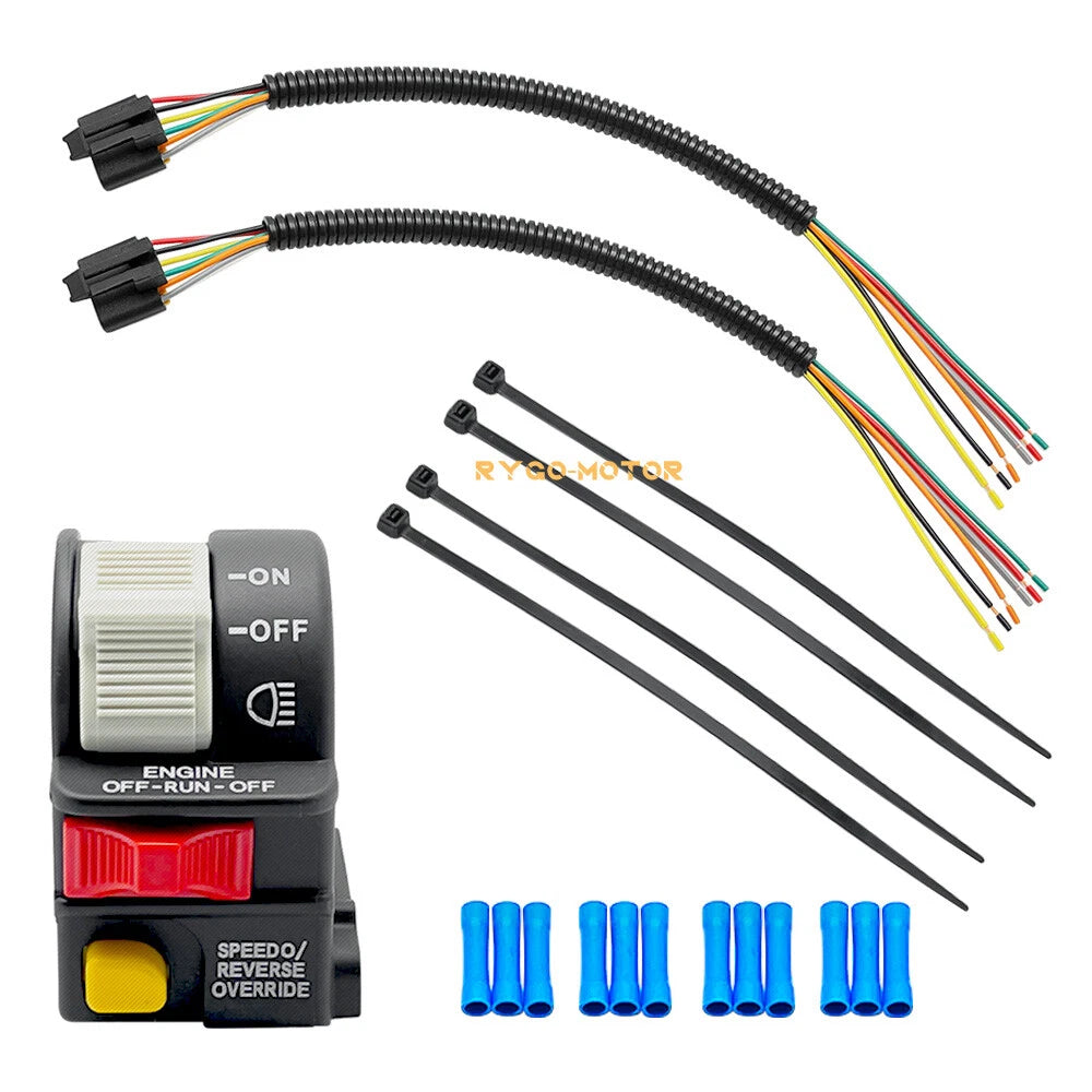 Handlebar Switch & Pigtail Harness Kit for Polaris Scrambler 500, Trail Blazer 250 (1999–2004)