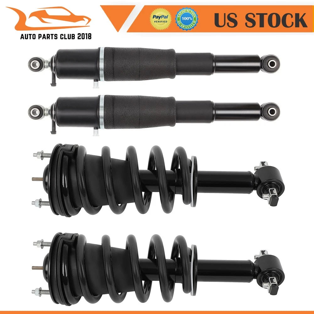 Set of 4 Air Suspension Strut Shocks for Escalade, Avalanche, Suburban, Tahoe (2002–2014)