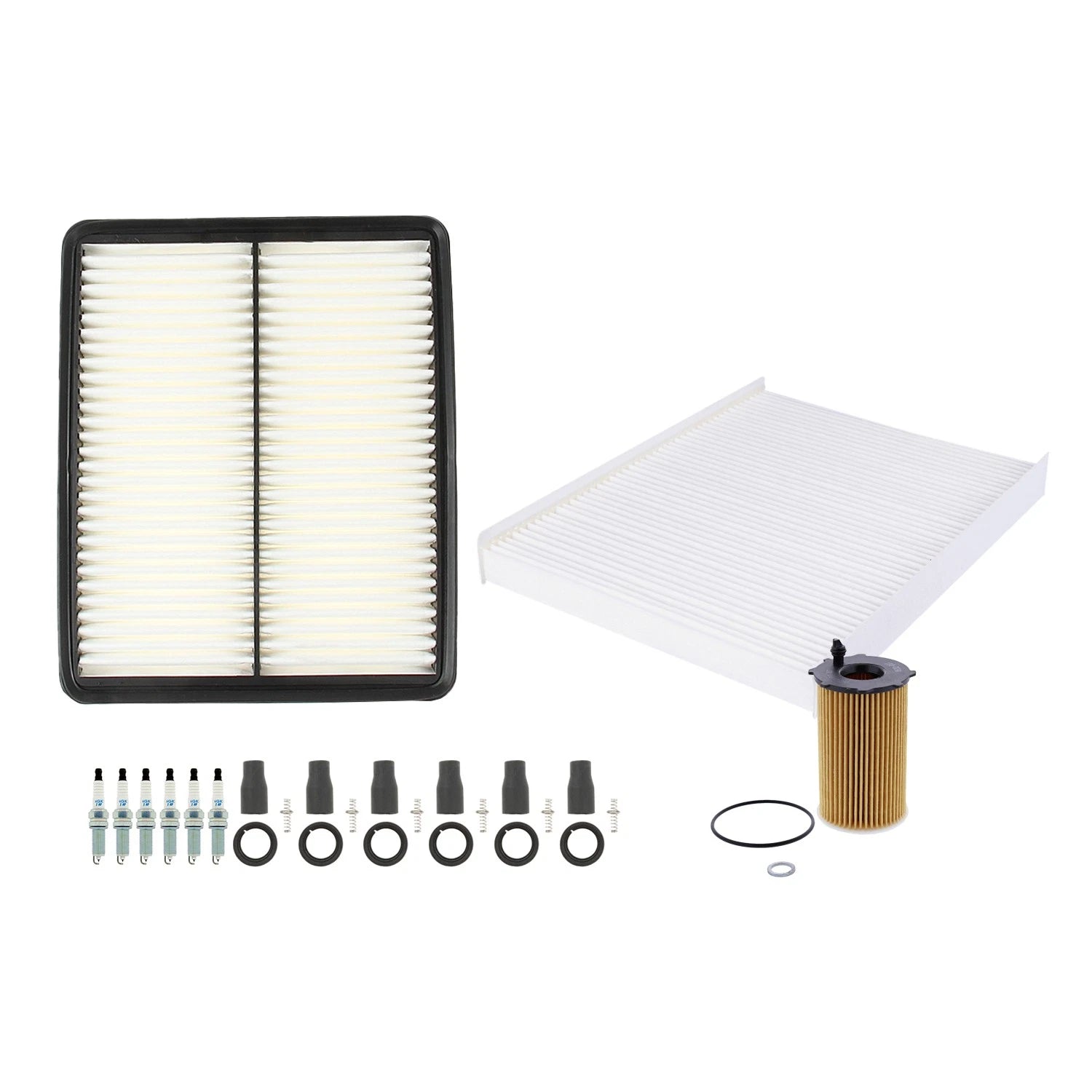 Tune Up Kit with NGK 6 Spark Plugs & Boots for Santa Fe Sorento (3.5L V6)