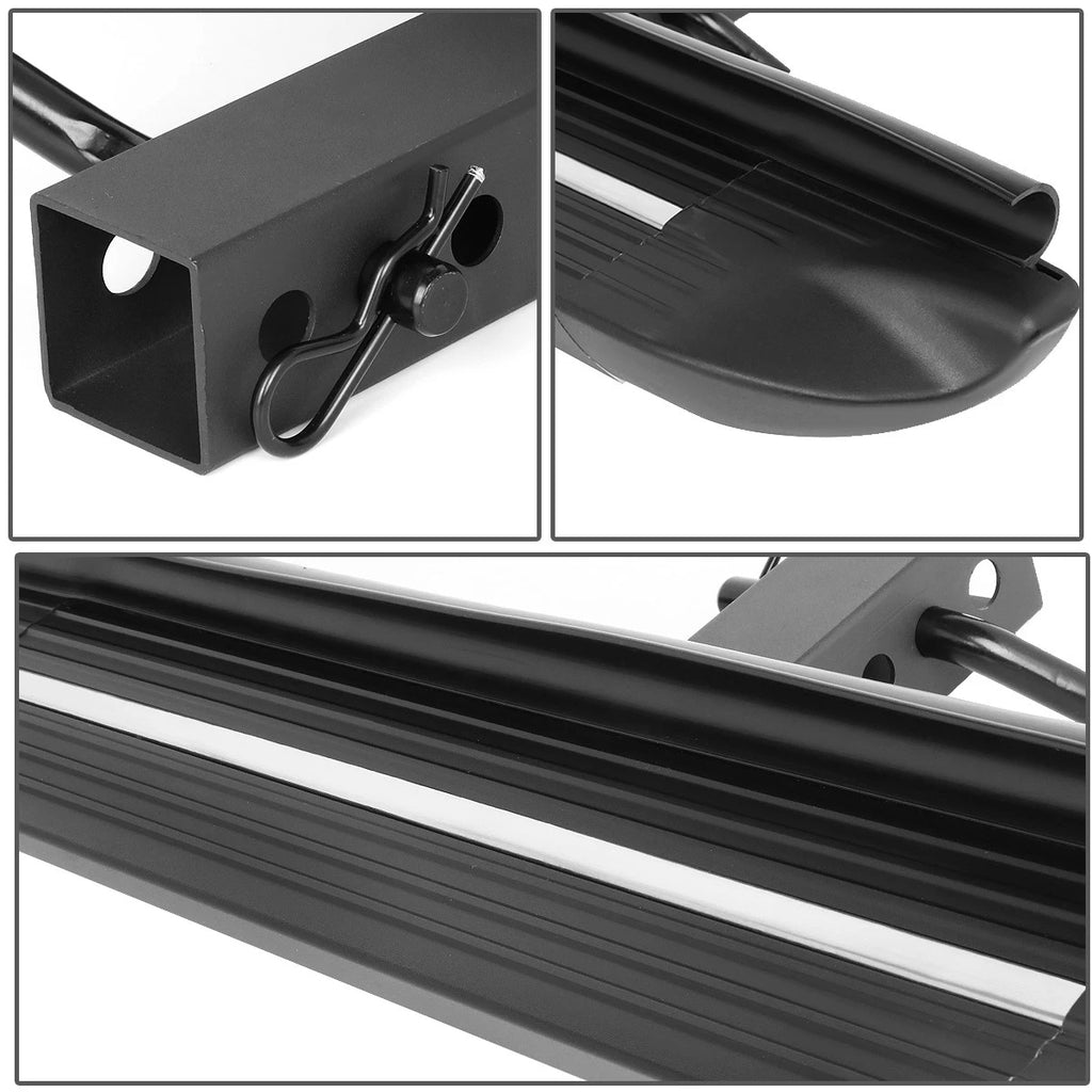 2" Receiver Aluminum Trailer Tow Hitch Step Bar Bumper Guard for
