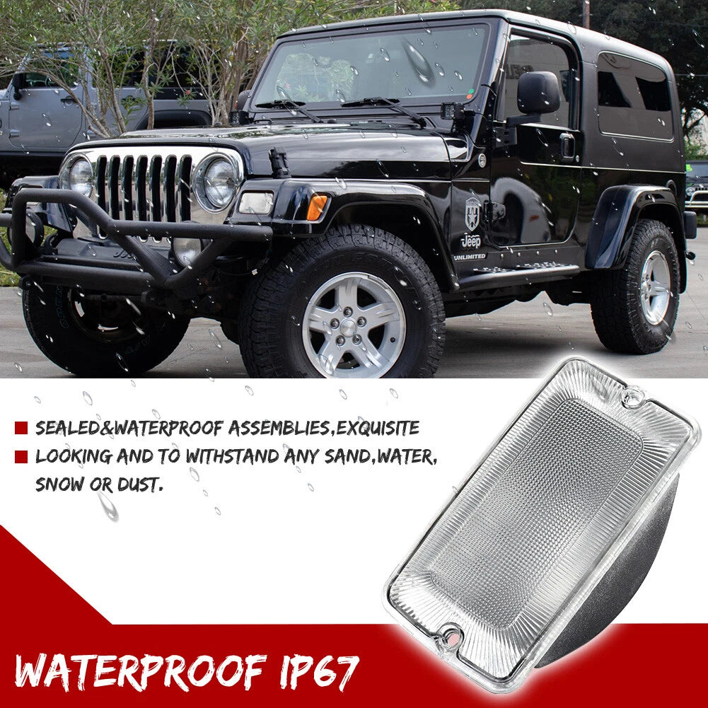Clear Front Turn Signal Lights for Jeep Wrangler TJ (1997–2006)