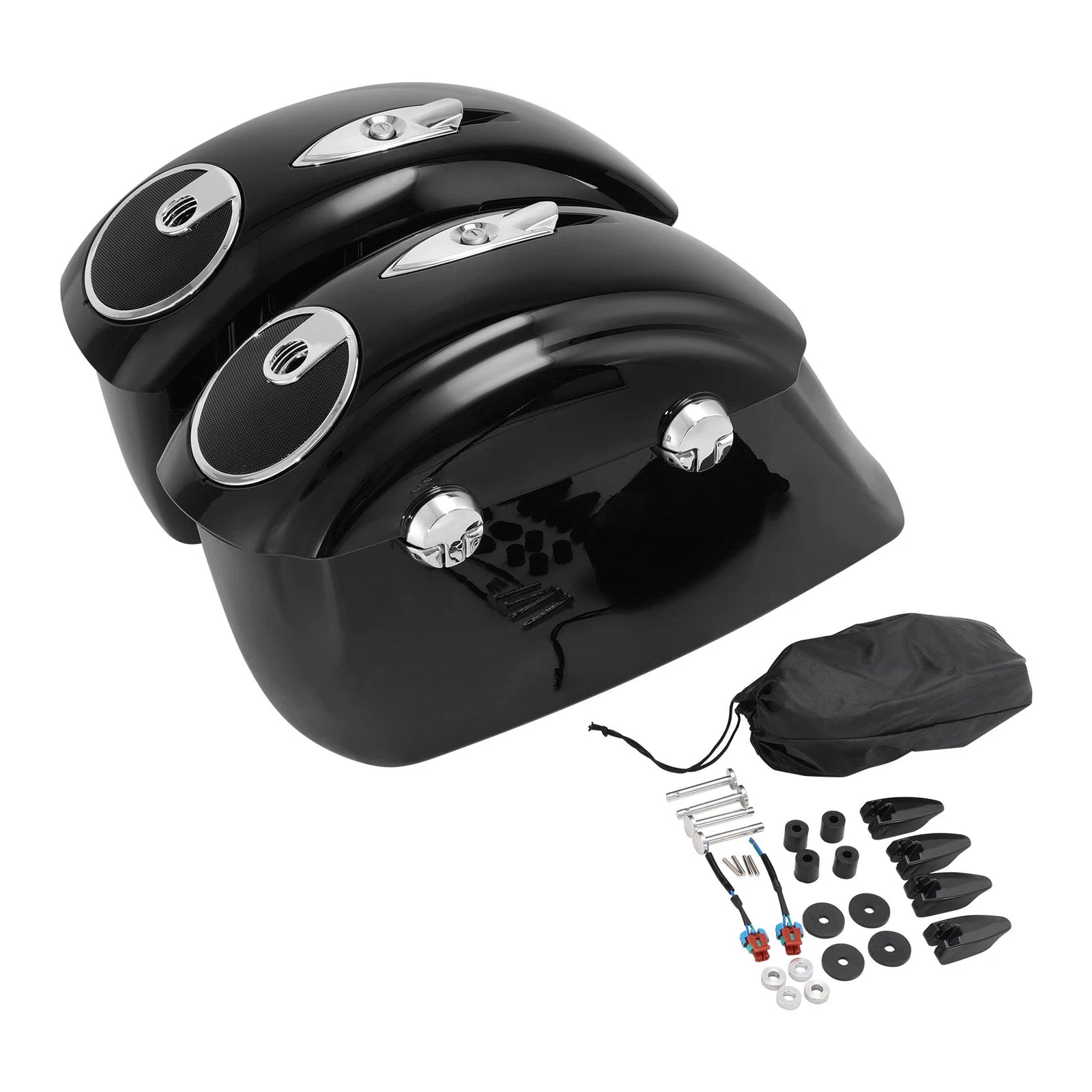 Saddlebag Electronic Latch Audio + Liners for Indian Chieftain (2014–2023)