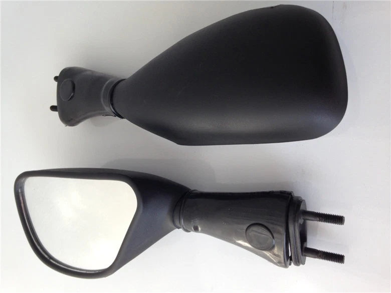 Black Racing Mirrors for Kawasaki Ninja ZX6R (1998–2002), ZX9R (1998–2003), 650R (2006–2008)