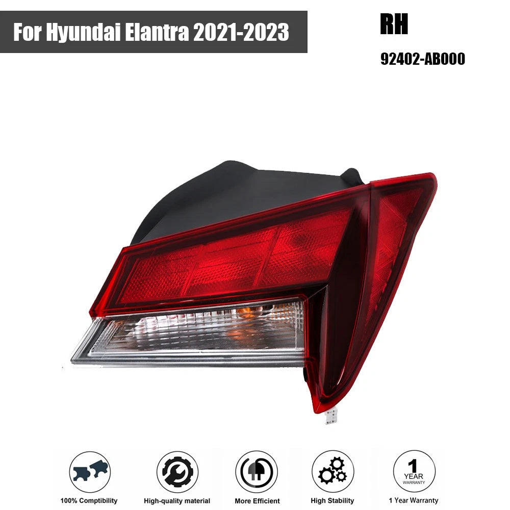 Passenger Right Tail Light Assembly for Hyundai Elantra (2021–2023) Halogen