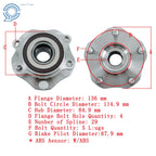 Front Wheel Hub Bearing for Nissan Qashqai Rogue Rogue Sport (2014–2023)