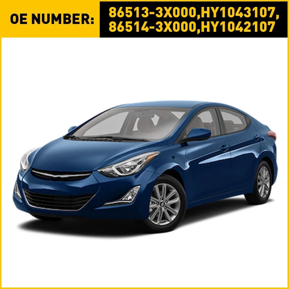 2X Front Bumper Brackets for Hyundai Elantra Sedan (2011–2015)