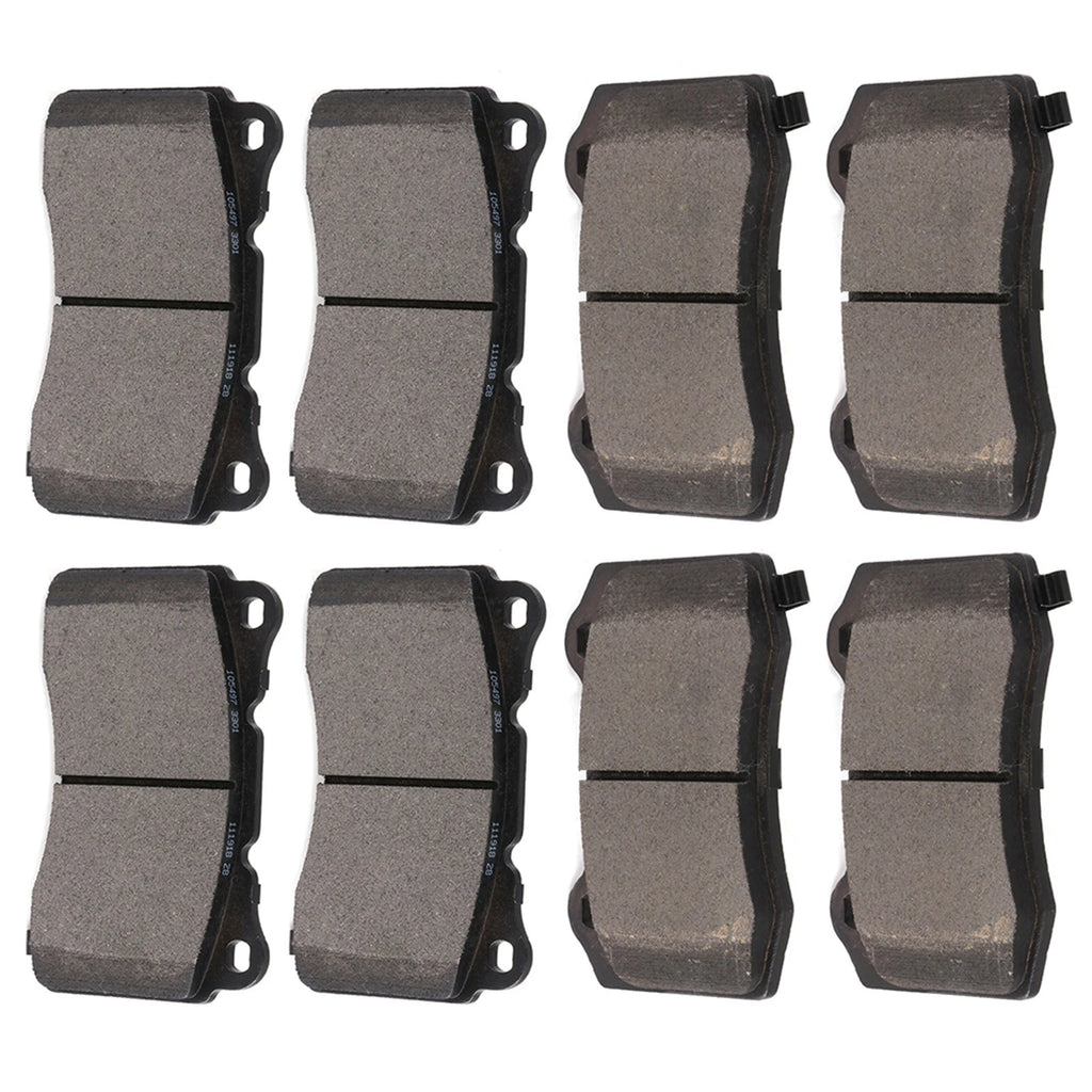 Front and Rear Brake Pads for Cadillac CTS V8 (2004–2007) STS V6 (2005–2011)