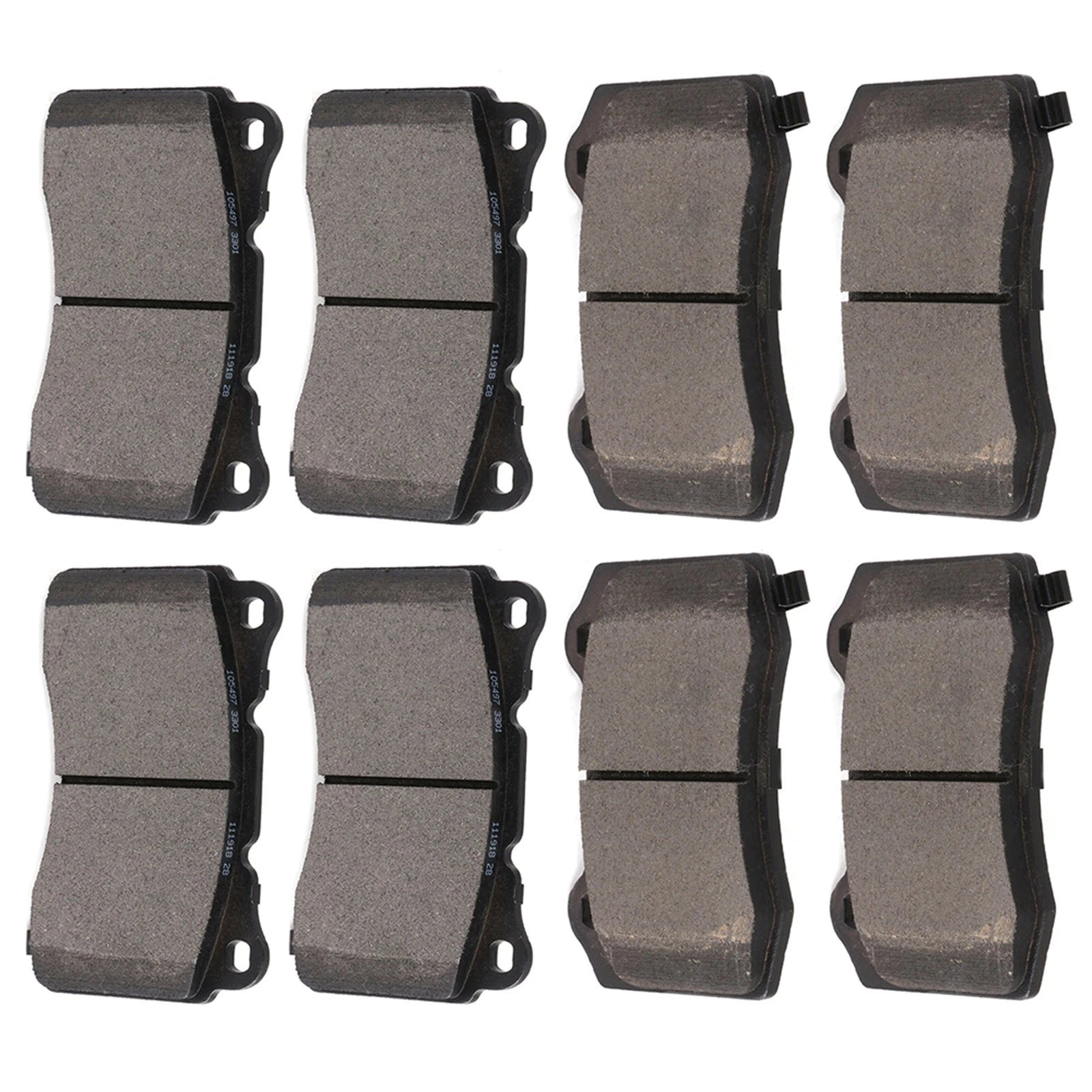 Front and Rear Brake Pads for Cadillac CTS V8 (2004–2007) STS V6 (2005–2011)