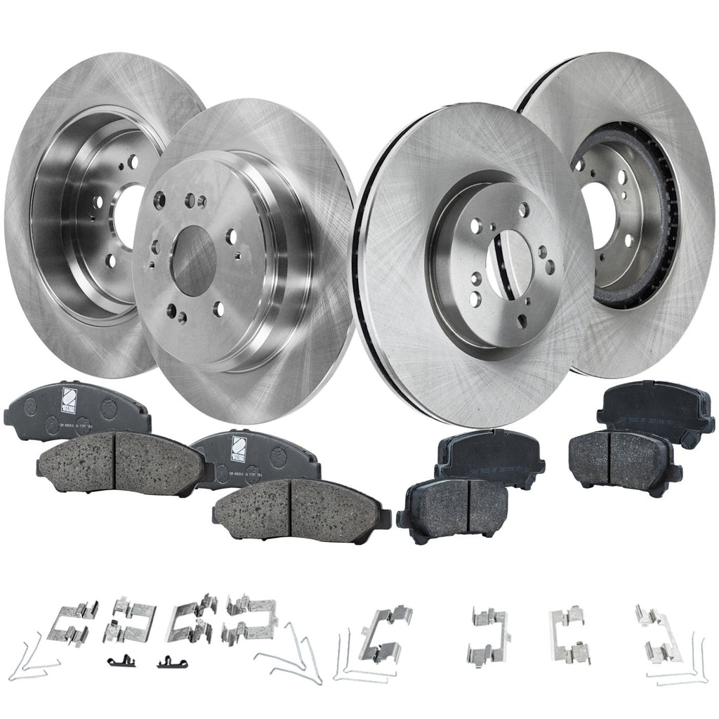 Brake Disc Rotors and Pads Kit for Honda Pilot (2015)