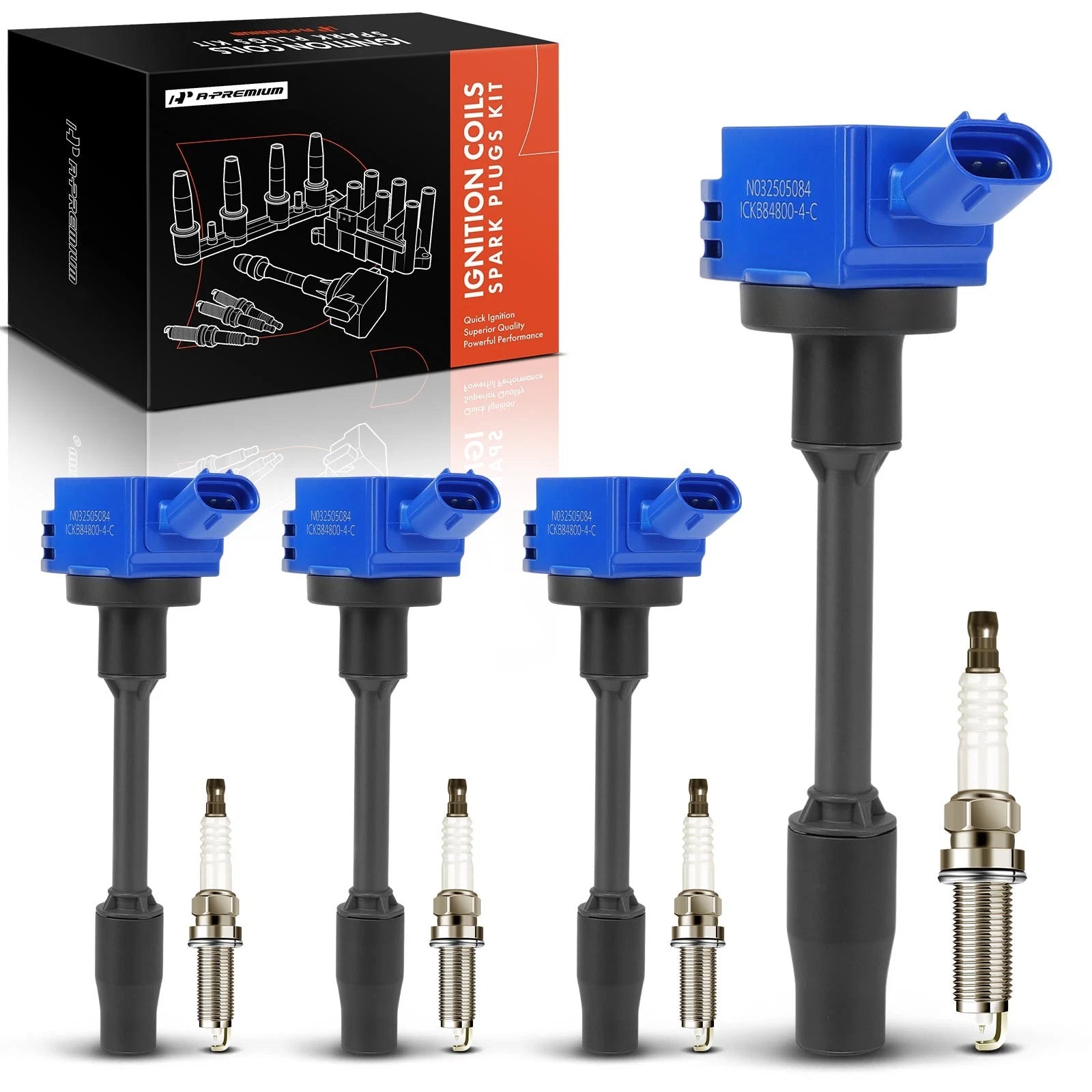 4x Ignition Coils & 4x Iridium Spark Plugs for Toyota Camry/RAV4 (2018-2024)