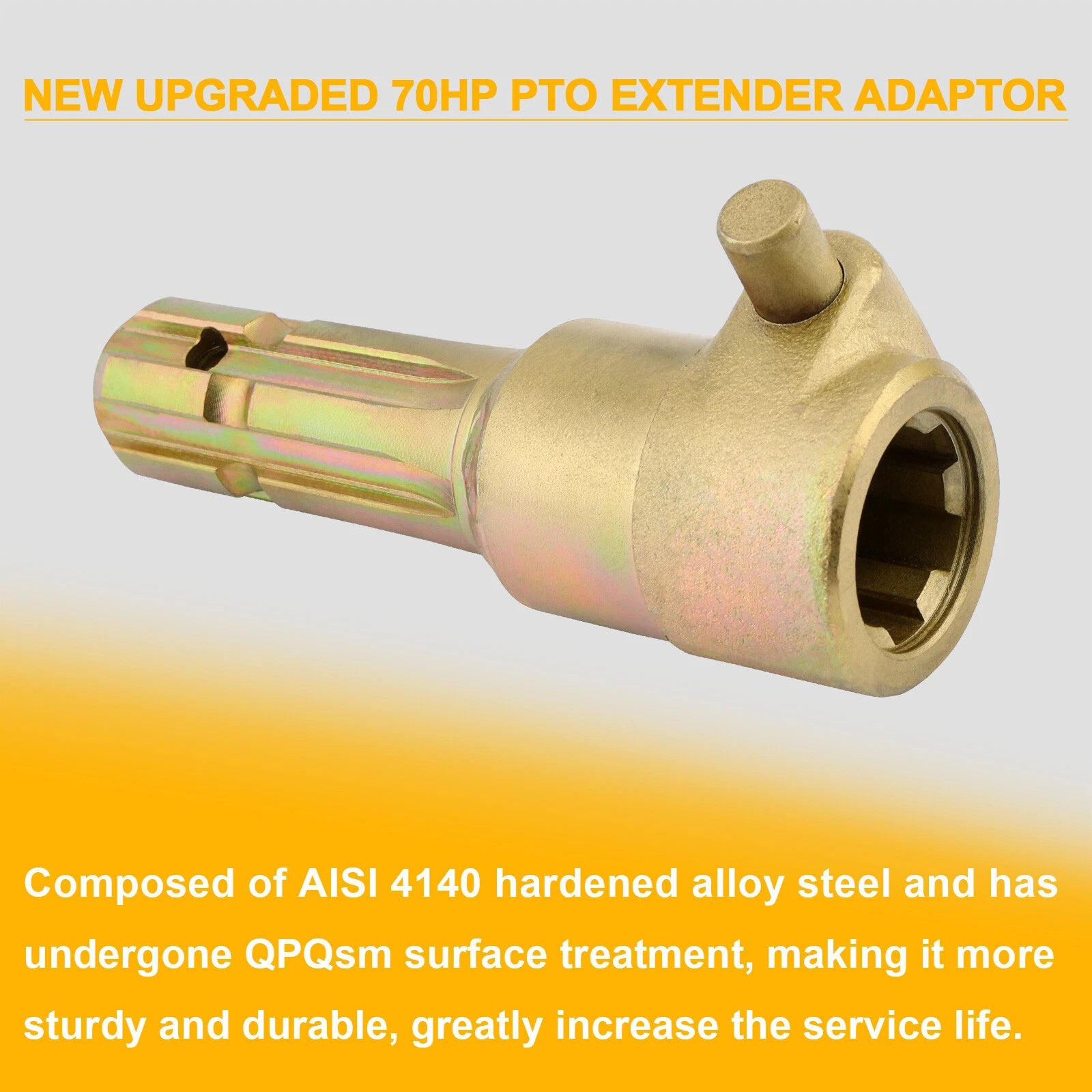 PTO Extender Adapter for Tractor 1-3/8" 6 Spline (70HP)