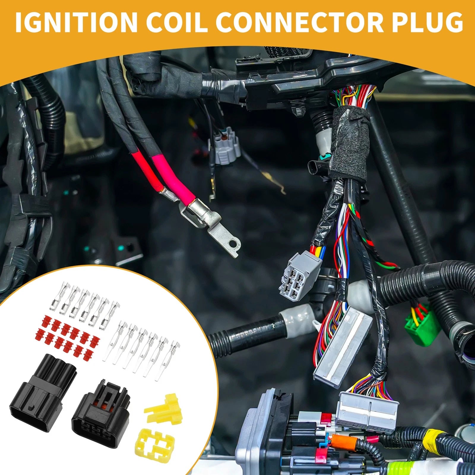 6 Pin Ignition Coil Connector Plug for Ford Mondeo 