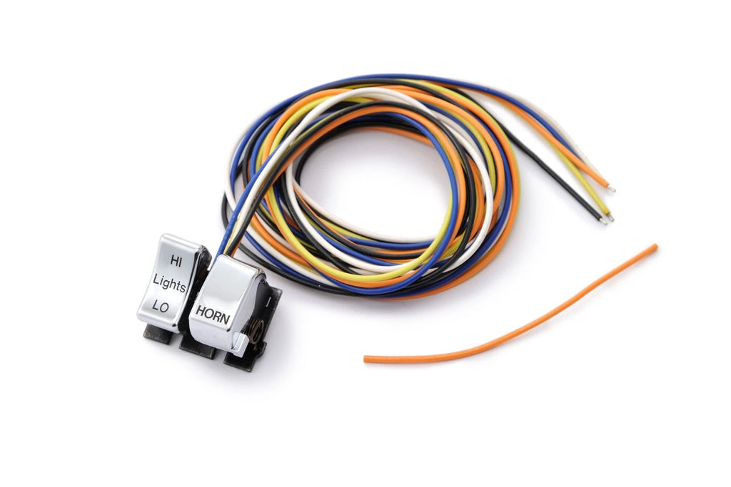 Harddrive dimmer and horn switch assembly chrome for Harley-Davidson FXSTS & XL