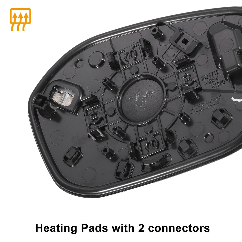 Left Side Heated White Mirror Glass for Honda Civic (2022–2024)