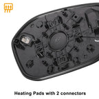 Left Side Heated White Mirror Glass for Honda Civic (2022–2024)