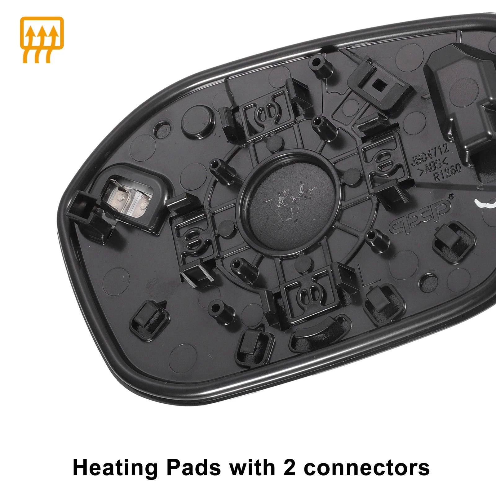 Left Side Heated White Mirror Glass for Honda Civic (2022–2024)