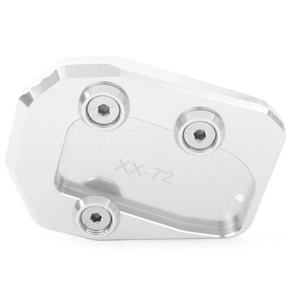 Sidestand Kickstand Silver Extension Pad for Yamaha MT-09 (2013-2016)