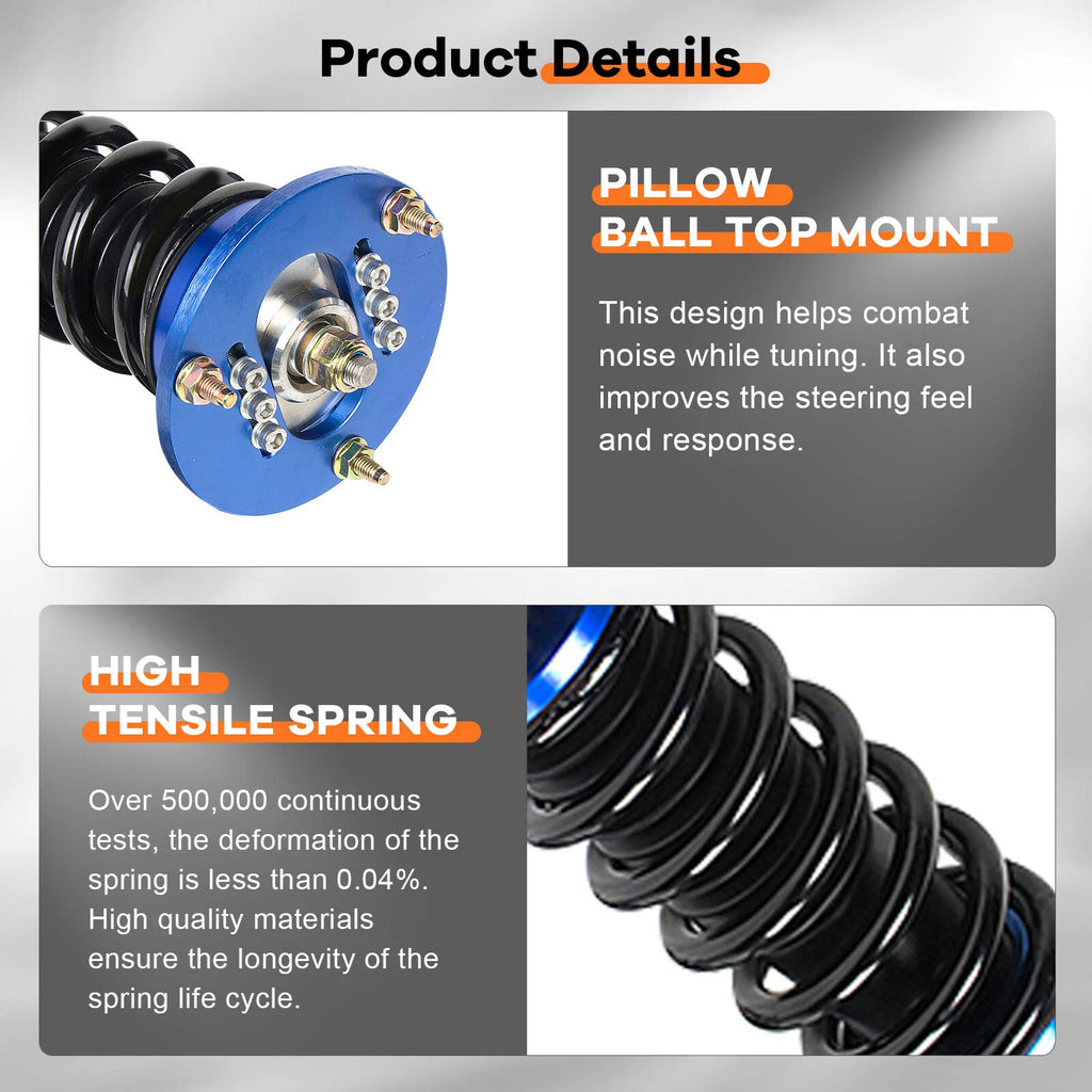 Coilovers for BMW 3 Series E36 318 328 (1993–1998) Adjustable Height Suspension