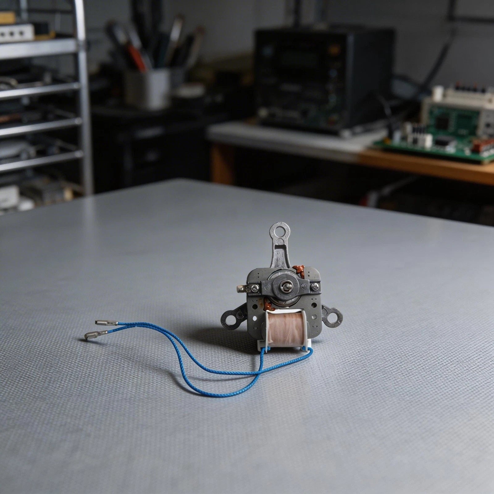 Air Fryer Component with Motor Cover Pole Mount and Fan Ventilation Design