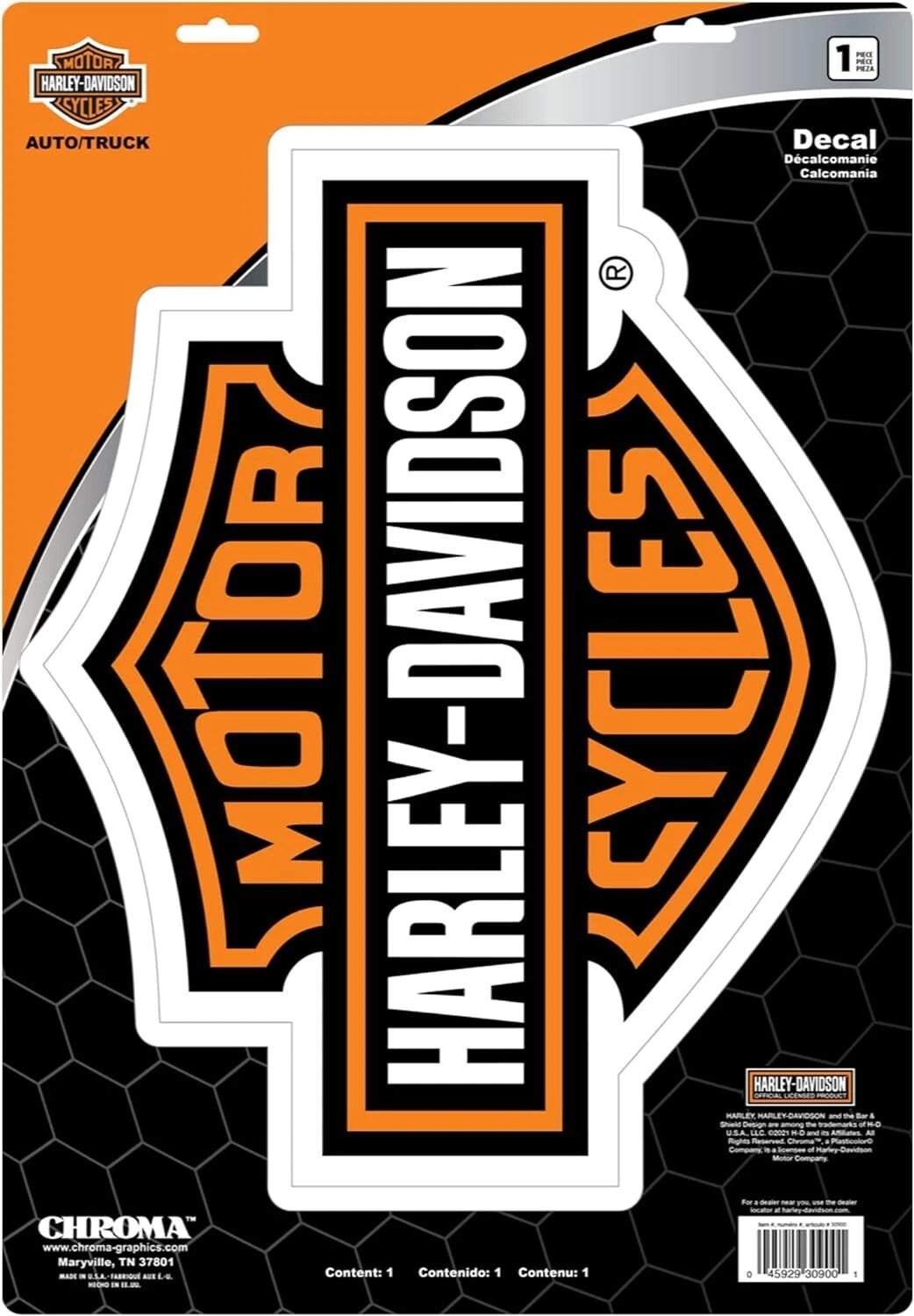 Bar & Shield Decal for Harley-Davidson (Large) - CG30900