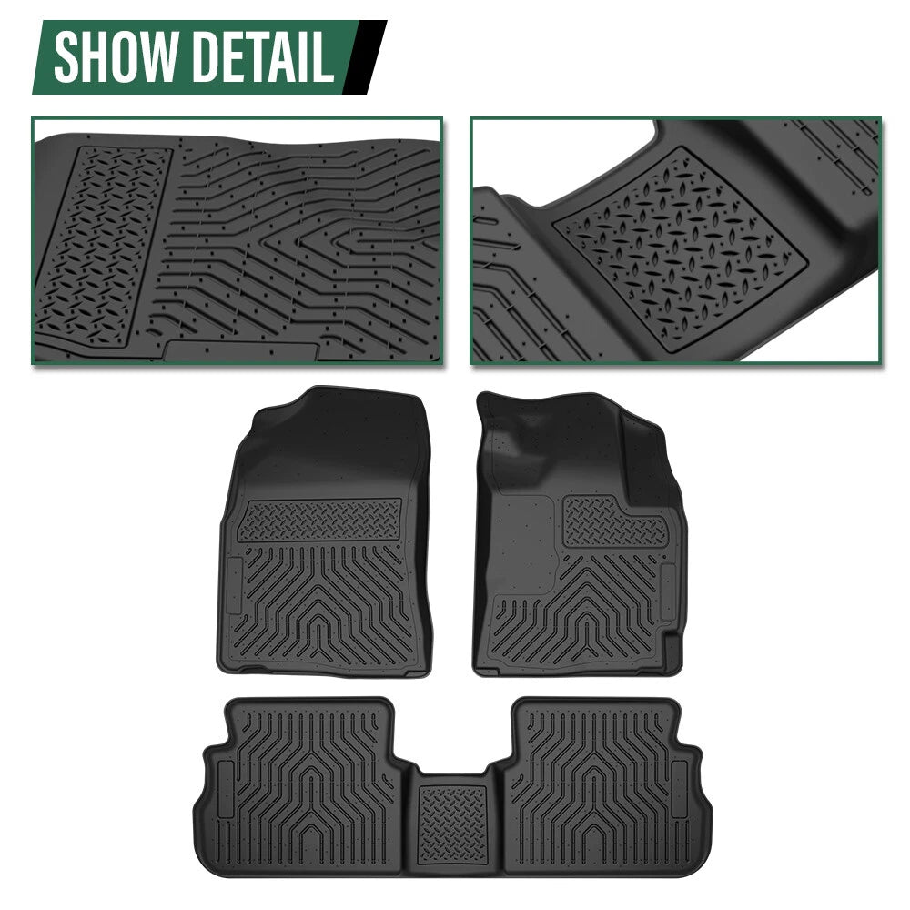 TPE Floor Mats for Toyota Corolla/Matrix, Pontiac Vibe (2009–2013)