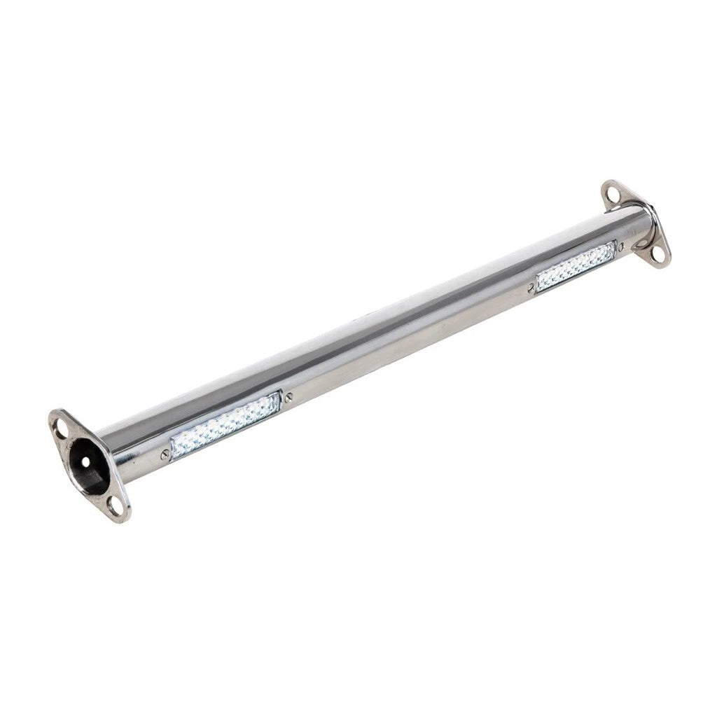 Front Polished Stainless Steel Spreader Bar with White LED Lights for Ford (1932–1932)