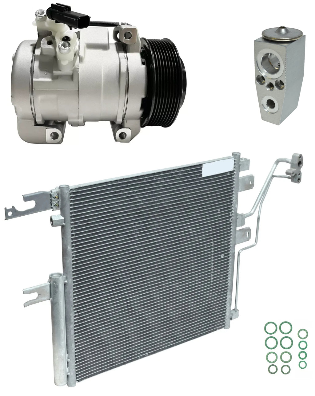 AC Compressor Kit with Condenser for Ram 4500 6.7L Turbo (2015-2015)