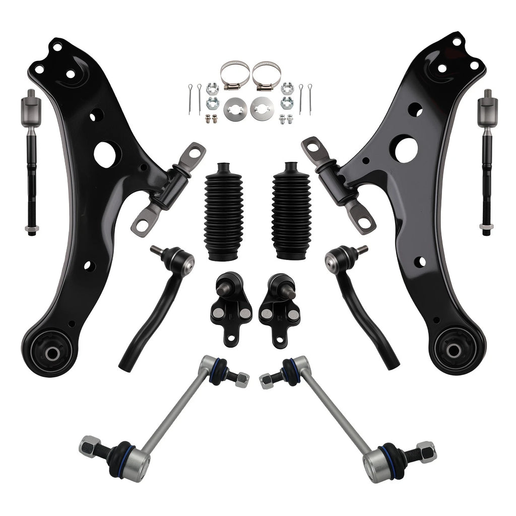 12x Front Lower Control Arm Sway Bar Tie Rod for Toyota Camry/Lexus ES330 (2004–2006)