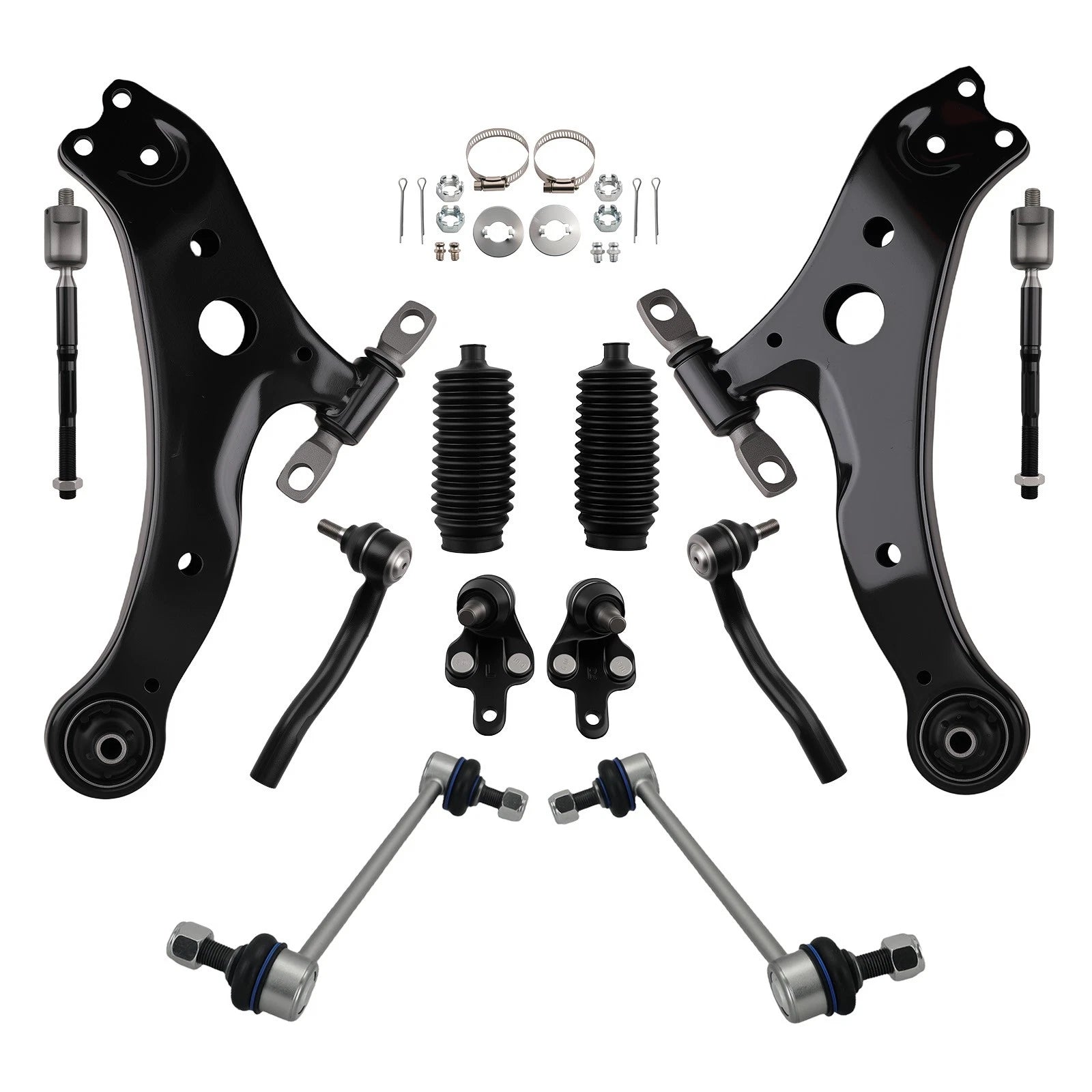 12x Front Lower Control Arm Sway Bar Tie Rod for Toyota Camry/Lexus ES330 (2004–2006)