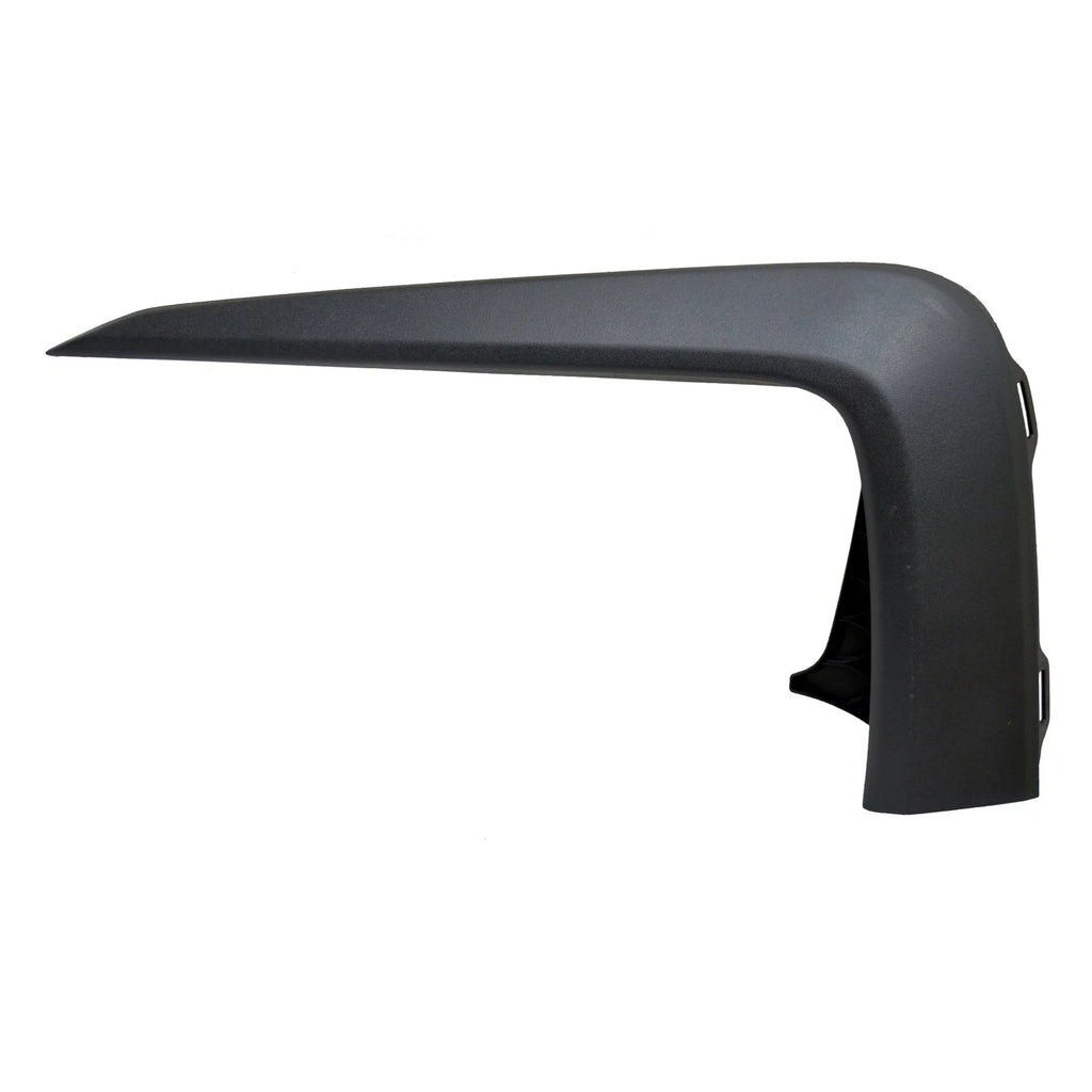 Replacement Black Textured Polypropylene Front Driver Upper Bumper Cover Molding