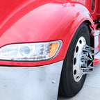 Chrome Spike Lug Nut Covers Thread-On 33mm for Chevrolet Silverado (2007–2024)