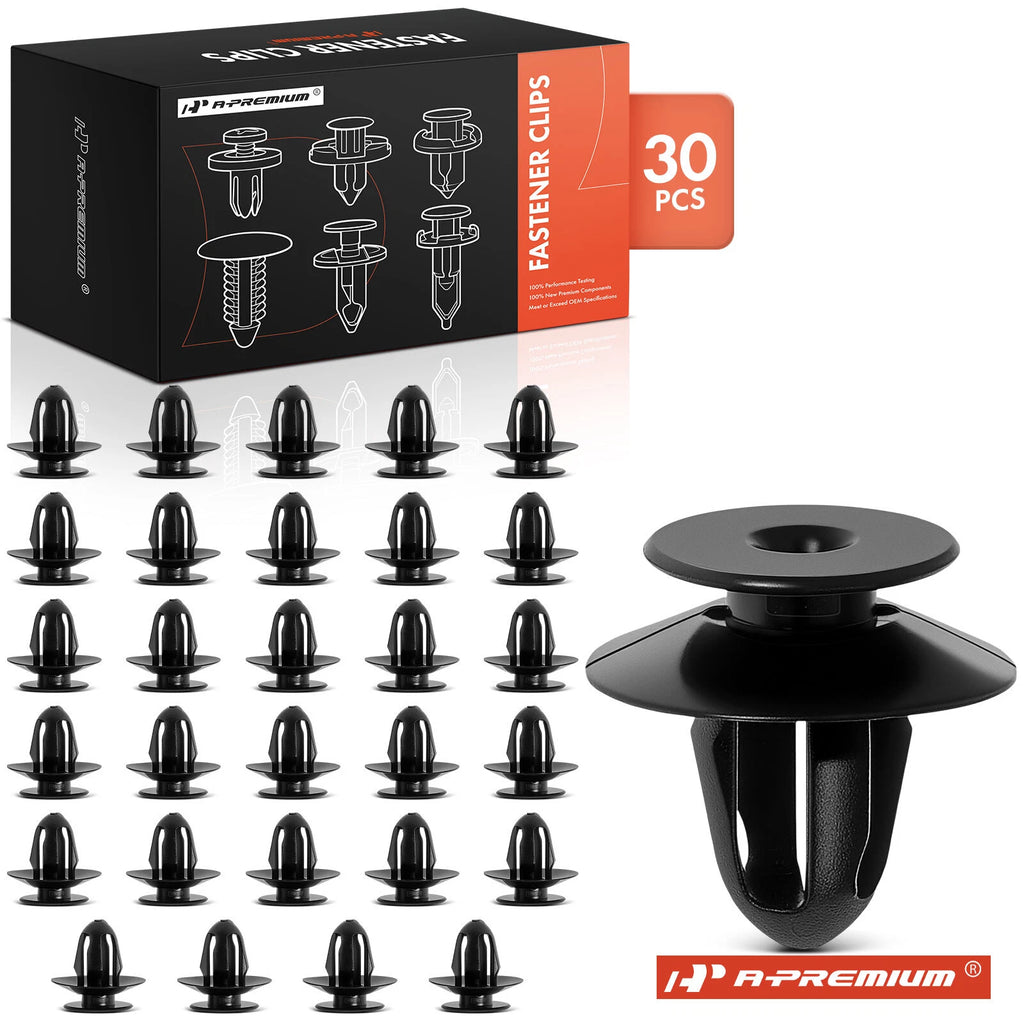 30Pcs Nylon Black Interior Door Trim Panel Retainer Clips for BMW