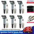Set of 4 Ignition Coils and Spark Plugs for Ford Fusion (2006–2007)