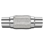 10" Double Braid Stainless Steel Flex Pipe for Custom Exhaust (2.25" OD)