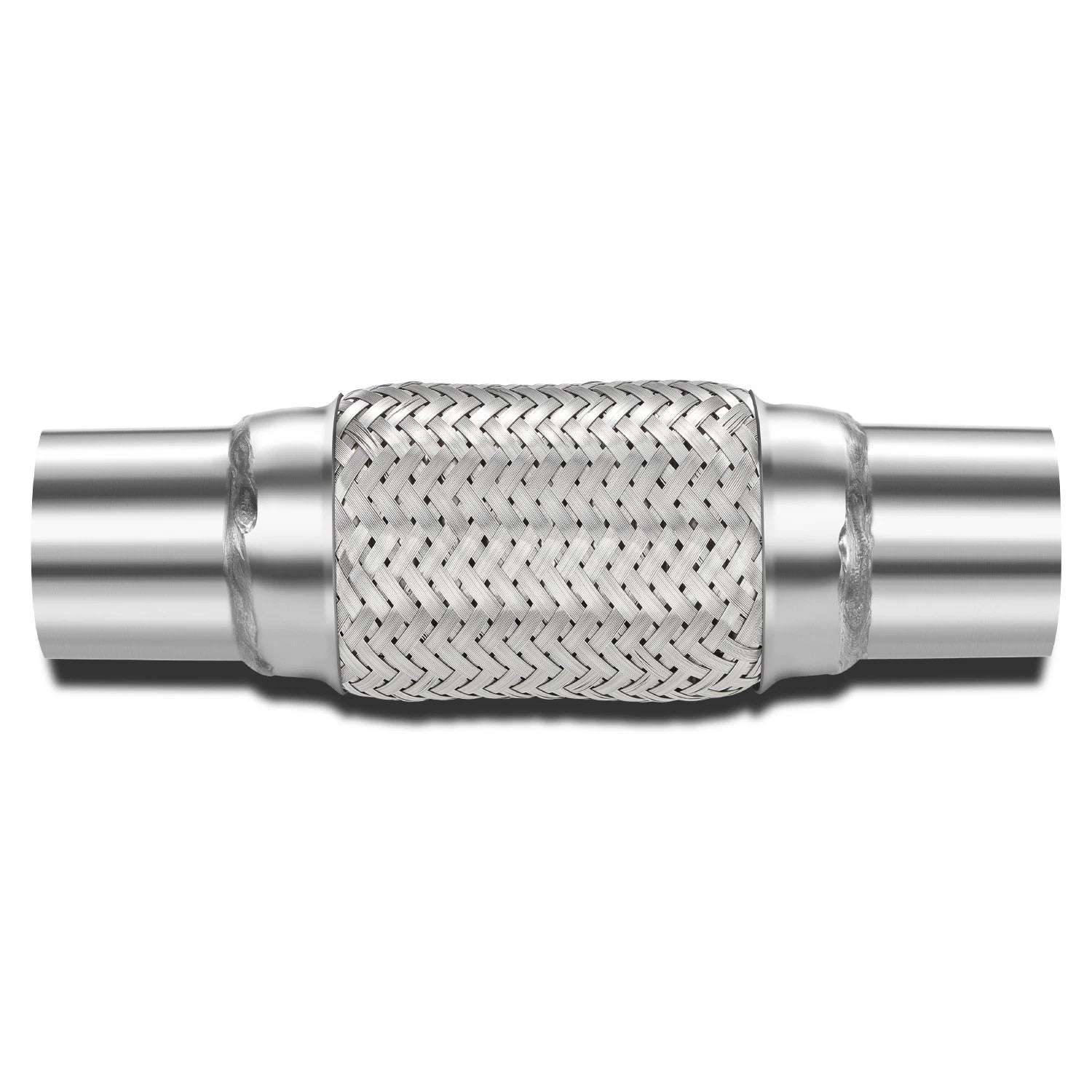 10" Double Braid Stainless Steel Flex Pipe for Custom Exhaust (2.25" OD)
