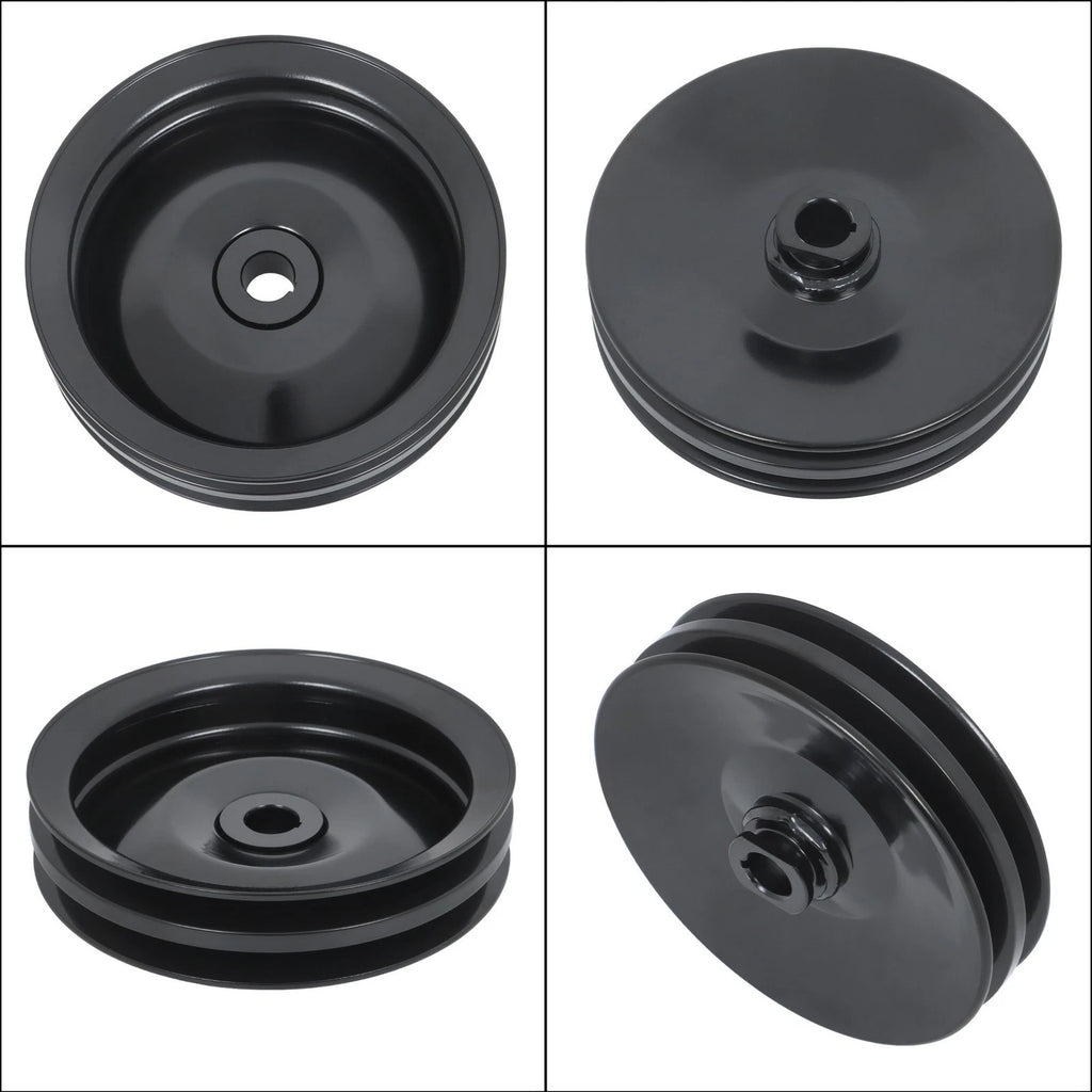 Double Groove Power Steering Pump Pulley for Chevy SBC BBC 350 454