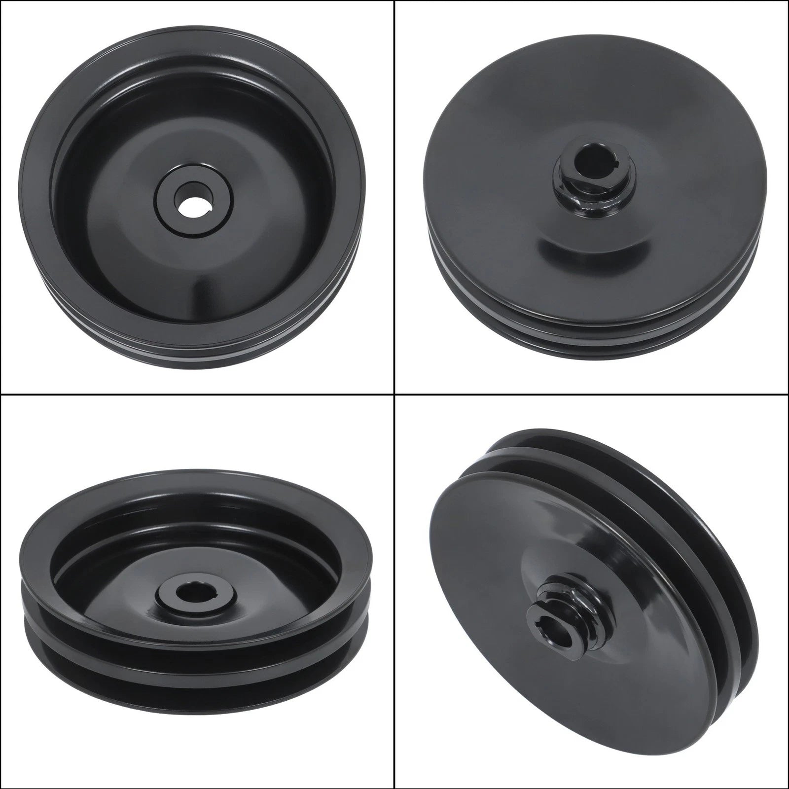 Double Groove Power Steering Pump Pulley for Chevy SBC BBC 350 454
