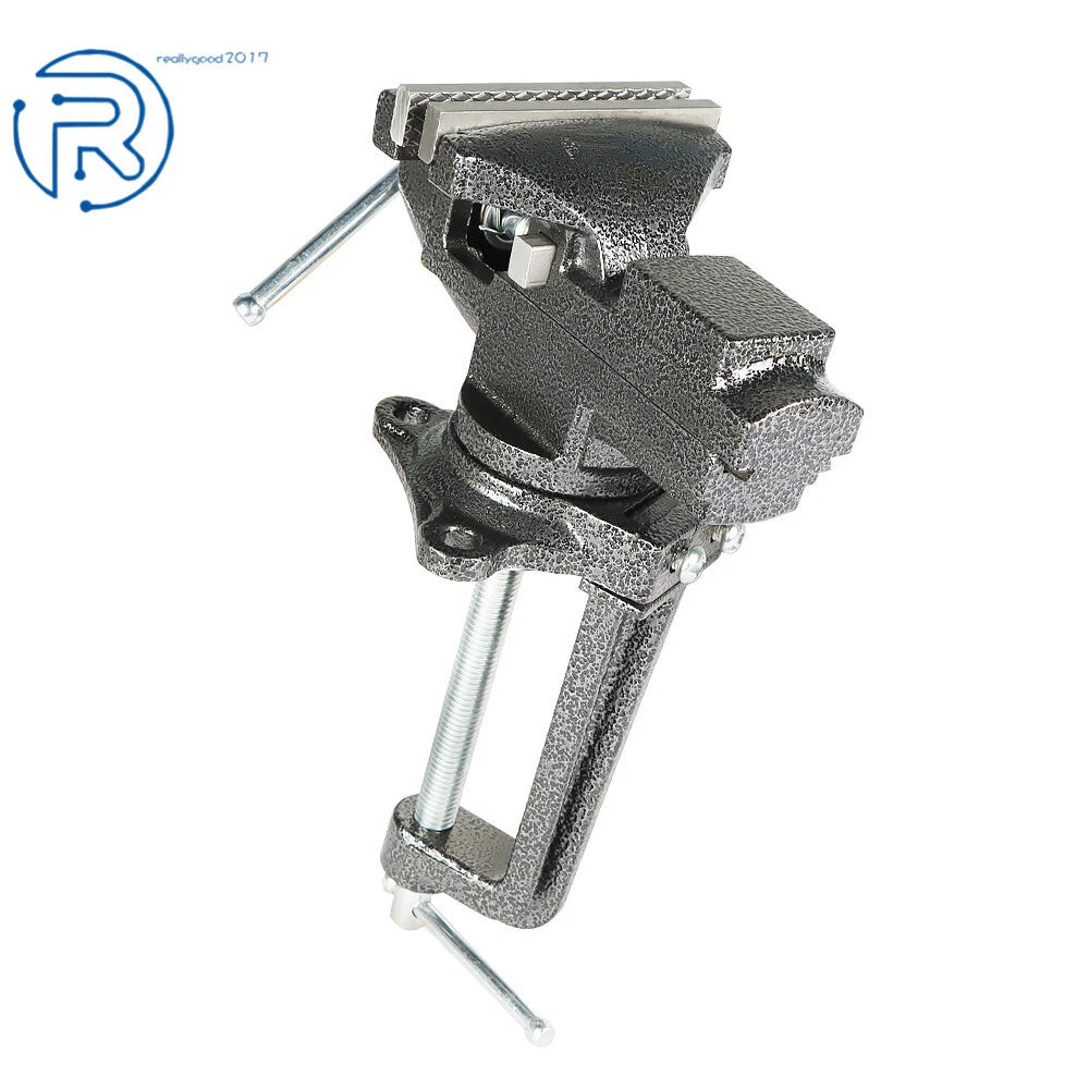 Bench Vise for Heavy Duty Use with Swivel Base (3.3 Inch)