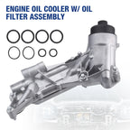 Engine Oil Cooler Filter Housing Assembly for Chevy Cruze Aveo Pontiac G3 Buick (2009–2019)