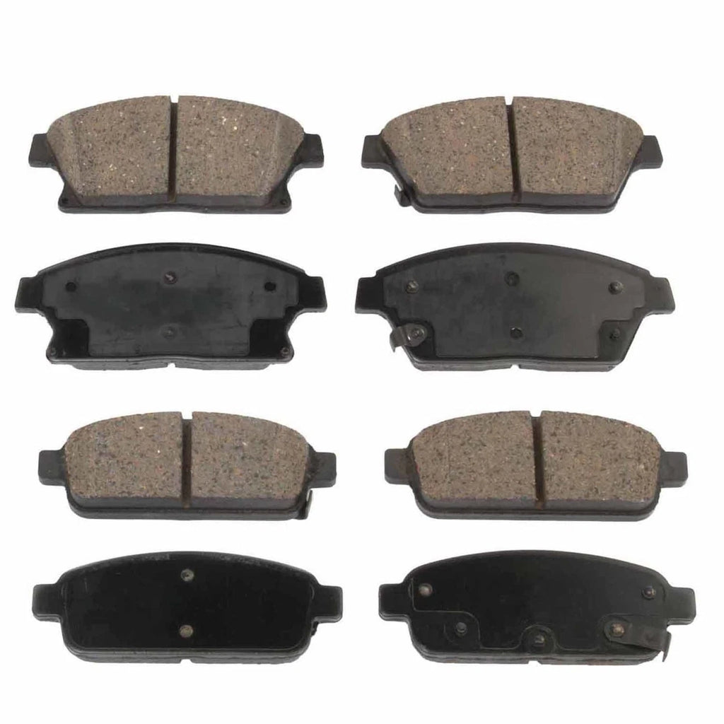 Set of 4 Semi-Metallic Brake Pads for Chevrolet Cruze (2014–2015)