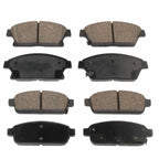 Set of 4 Semi-Metallic Brake Pads for Chevrolet Cruze (2014–2015)