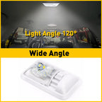 2 Pack LED Ceiling Dome Light for RV Trailer Camper (12V)